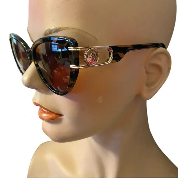 Lanvin Mother & Child Tiger Cat-Eye Sunglasses new - Picture 6 of 9
